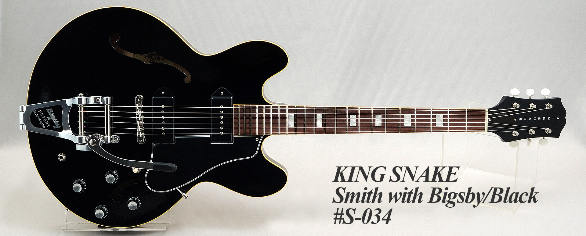 KING SNAKE Smith with Bigsby/Black【リアルスタンダードWEB】