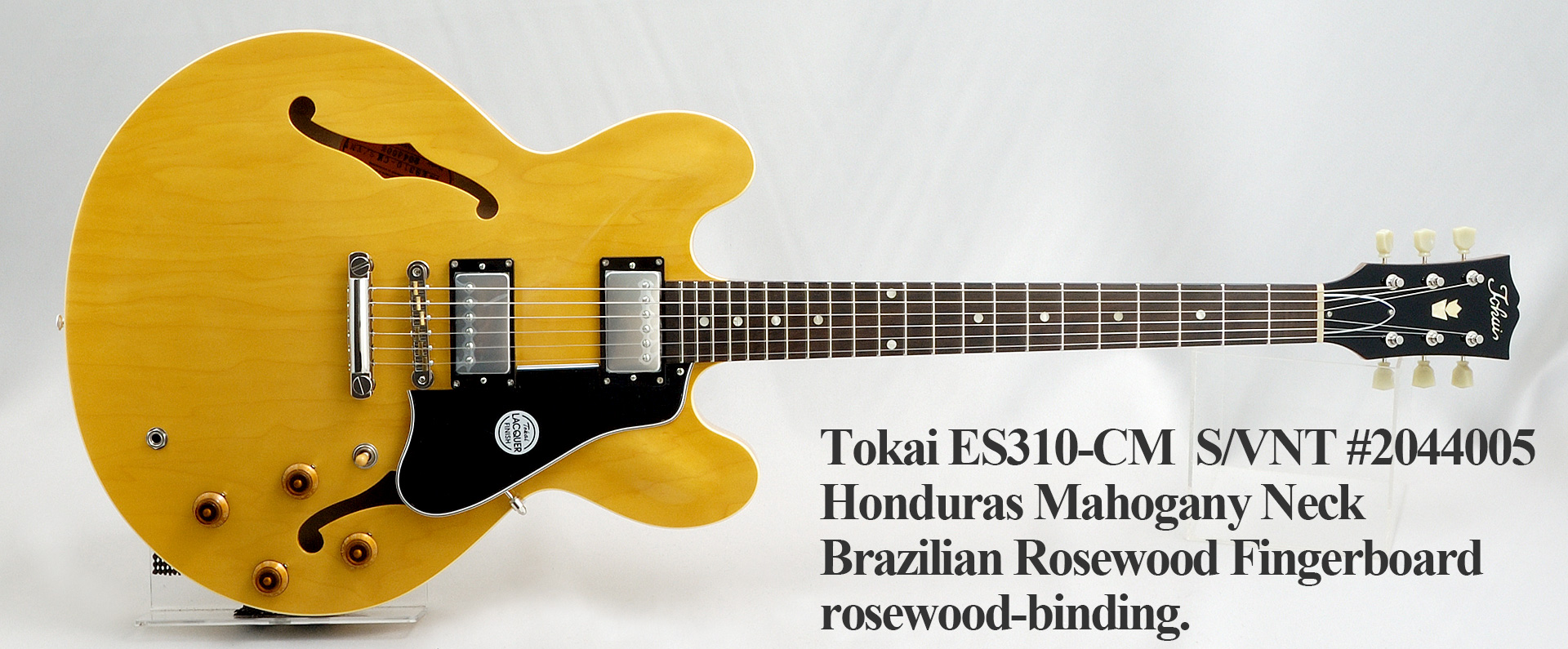 Tokai ES310-CM/VNT #2044005 rosewood-binding, Honduras Mahogany 